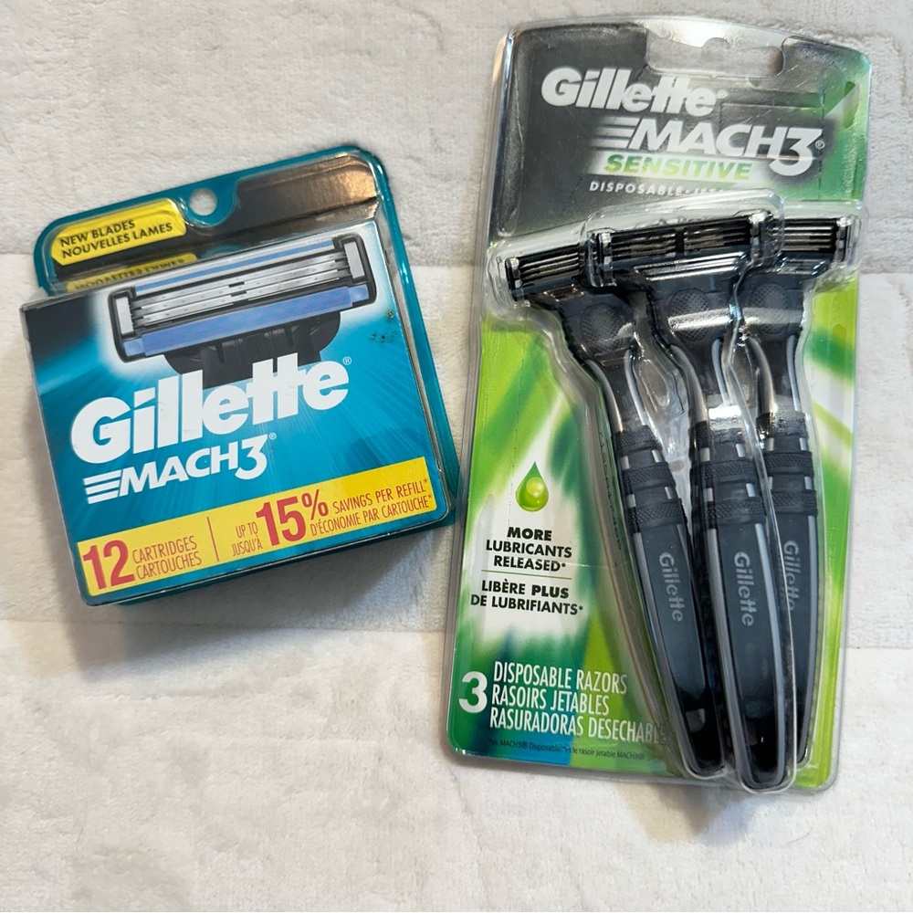 Mach 3 Razors and cartridges Gillette